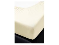 Irisette Kuschel-Jersey Betttuch Vesuv 0012 creme 150 x 250 cm + 100x200 cm