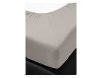 Irisette Kuschel-Jersey Betttuch Vesuv 0012 taupe 150 x 250 cm + 100x200 cm