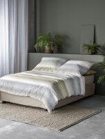 Irisette Mako-Satin Bettwäsche Set Wave 8564 petrol 155 x 220 cm + 1 Kissenbezug 80x80 cm