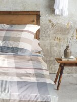 Irisette Mako-Satin Bettwäsche Set Wave 8891 natur 135 x 200 cm + 1 Kissenbezug 80x80 cm