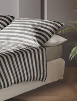 Irisette Mako-Satin Bettwäsche Set Wave-HK 8559 grau 140 x 200 cm + 1 Kissenbezug 90x70 cm