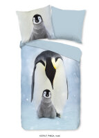 Good Morning Flanell Bettwäsche 200 X 200 cm + 2- 80 X 80 cm Pinga penguins bunt