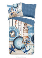 hip Mako Satin Bettwäsche 200 X 200 cm + 2- 80 X 80...
