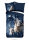 Pure Microfaser Bettwäsche 135 X 200 cm + 1- 80 X 80 cm Moon wolf by moonlight blau