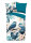 Pure Microfaser Bettwäsche 135 X 200 cm + 1- 80 X 80 cm Zari blue birds blau