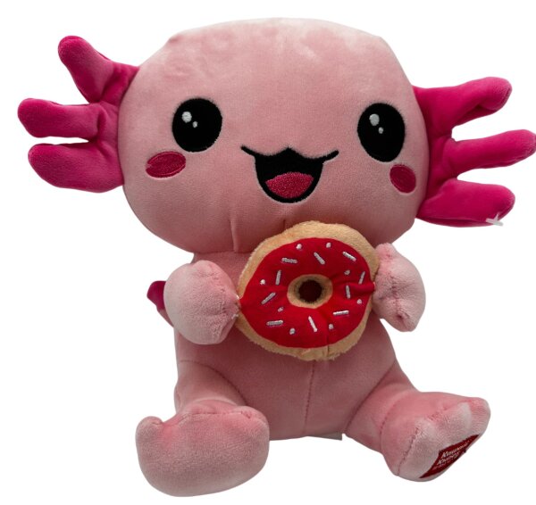 Kawaii Axolotl Kuscheltier Echse Molch Figur Plüsch 24 cm Plüsch pink