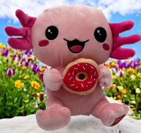 Kawaii Axolotl Kuscheltier Echse Molch Figur Plüsch 24 cm Plüsch pink