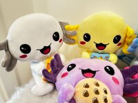 Kawaii Axolotl Kuscheltier Echse Molch Figur Plüsch 24 cm Plüsch gelb