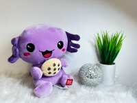 Kawaii Axolotl Kuscheltier Echse Molch Figur Plüsch 24 cm Plüsch lila