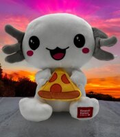 Kawaii Axolotl Kuscheltier Echse Molch Figur Plüsch 24 cm Plüsch weiß grau