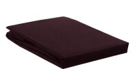 Ambiante Spannbettlaken  Baumwoll Uni HL Dark Red 200x200...