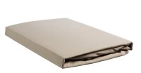 Ambiante Spannbettlaken  Baumwoll Uni TDS Taupe 200x200...