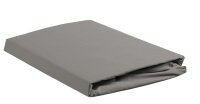 Ambiante Spannbettlaken  Baumwoll Uni HL Grey 70x200 Grau