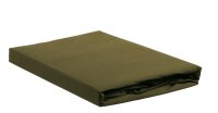Ambiante Spannbettlaken  Baumwoll Uni HL Olive Green...