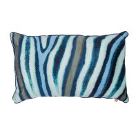 KAAT Amsterdam Dekokissen Wild Stripes Blue Green 30x50 blau