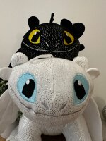 Kuscheltier Dragons Ohnezahn 24 cm Drachenzähmen leicht gemacht Plüschtier Stofftier Anime Plush Stofftier Cute Plushie Halloween Weihnachten Geschenke für Kinder