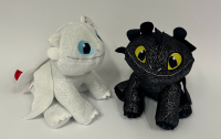 Kuscheltier Dragons Ohnezahn 24 cm Drachenzähmen leicht gemacht Plüschtier Stofftier Anime Plush Stofftier Cute Plushie Halloween Weihnachten Geschenke für Kinder