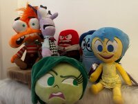 Alles steht kopf 2 Figuren Plüsch Kuscheltier Spielzeug Spiel Plüschtier Angst