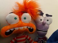 Alles steht kopf 2 Figuren Plüsch Kuscheltier Spielzeug Spiel Plüschtier Angst