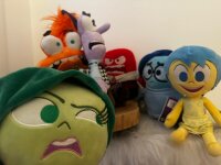 Alles steht kopf 2 Figuren Plüsch Kuscheltier Spielzeug Spiel Plüschtier Angst