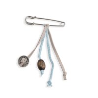 Knit Factory Brosche Iced Blue