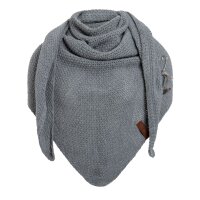 Knit Factory Coco Dreiecksschal Med Grey
