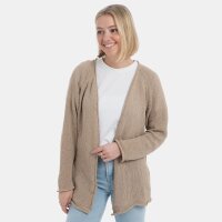 Knit Factory Jasmin Kurze Strickjacke Leinen 40/42