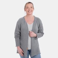 Knit Factory Jasmin Kurze Strickjacke Grau 40/42