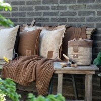 Knit Factory Uni Plaid Urban Green 160x130 cm