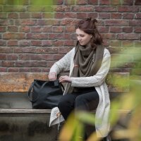 Knit Factory Luna Lange Strickjacke Iced Clay 40/42
