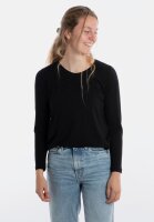Knit Factory Lily Shirt Schwarz L Langen Ärmeln