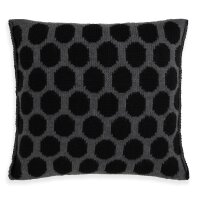 Knit Factory Cody Kissen Schwarz/Anthrazit 50x50