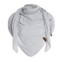 Knit Factory Lola Dreieckstuch Bright Grey