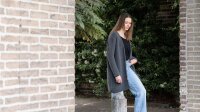 Knit Factory Carry Strickjacke Schwarz 40/42