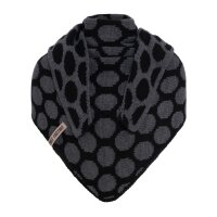 Knit Factory Liva Dreiecksschal Schwarz/Anthrazit