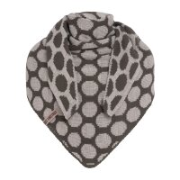 Knit Factory Liva Dreiecksschal Taupe/Iced Clay