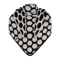 Knit Factory Liva Dreiecksschal Schwarz/Beige