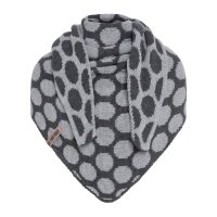 Knit Factory Liva Dreiecksschal Anthrazit/Grau