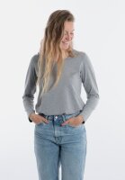 Knit Factory Lily Shirt Grau L Langen Ärmeln