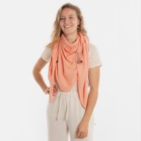 Knit Factory Lola Dreieckstuch gestrickt Apricot