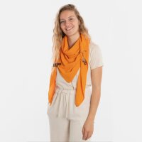 Knit Factory Lola Dreieckstuch gestrickt Orange
