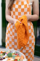 Knit Factory Küchentuch Uni Orange