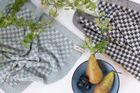 Knit Factory Küchentuch Cubes Ecru/Stone Green