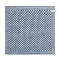 Knit Factory Küchentuch Cubes Ecru/Jeans