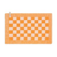 Knit Factory Tischset Block Ecru/Orange