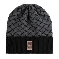 Knit Factory Dusk Mütze Schwarz/Anthrazit