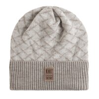 Knit Factory Dusk Mütze Iced Clay/Beige