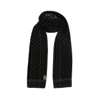 Knit Factory Dusk Schal Schwarz/Anthrazit