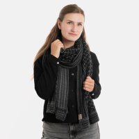 Knit Factory Dusk Schal Schwarz/Anthrazit