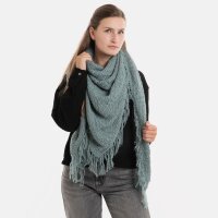 Knit Factory Amber Dreiecksschal Stone Green